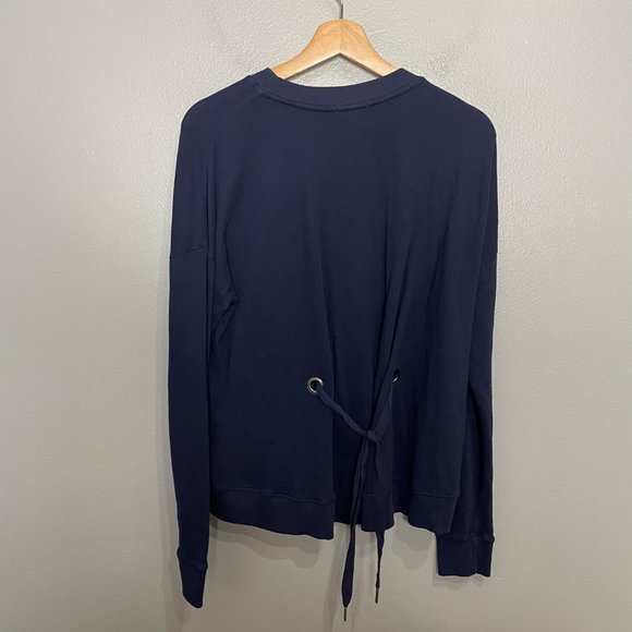 JOIE lenexa cropped sweatshirt in midnight size S - Picture 9 of 9